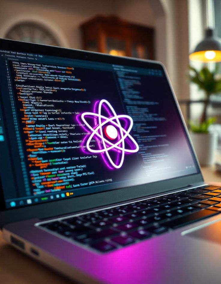 MERN Stack course — developer coding at night with multiple monitors